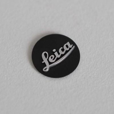 Leica Logo Badge Black 2-Piece Set for M6 M7 M8 M9 M10 Camera 10mm