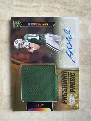 🔥🔥Sam Darnold ROOKIE AUTO /25🔥2018 Certified Freshman Fabric Patch