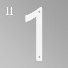 4 Inch White House Numbers for Outside, Metal Letters for Outdoor Signs, Anti-Ru