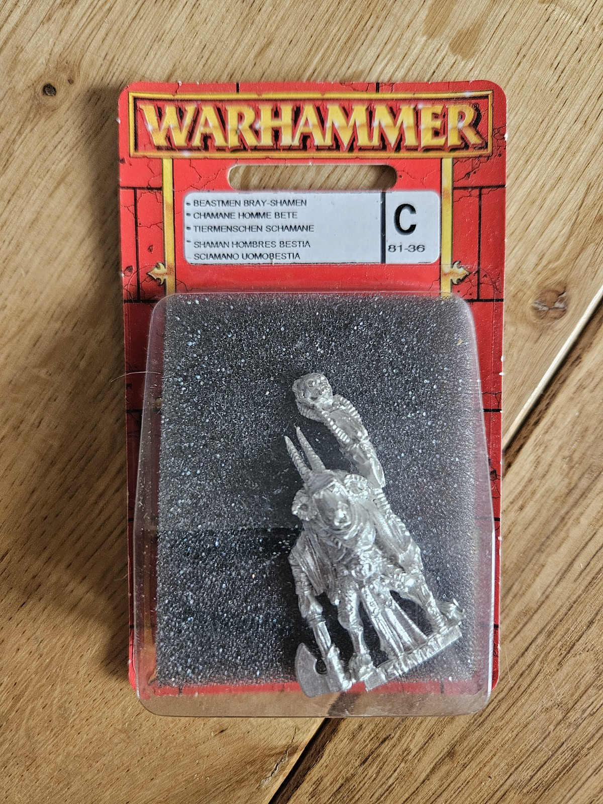 Warhammer Fantasy Old World Beastmen Bray Shaman Metal Blister