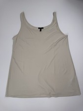 EILEEN FISHER 100 Silk Camisole Tank Top L