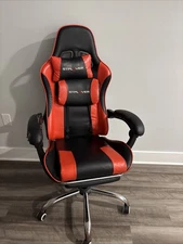 GTPLAYER Gaming Chair, Computer Chair with Footrest and Lumbar Support
