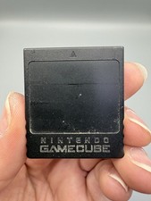 Nintendo GameCube DOL-014 Black Memory Card Pre-Owned Free Shipping