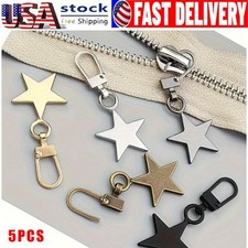 5Pcs Star-Shaped Detachable Zipper Puller Replacements Universal Repair