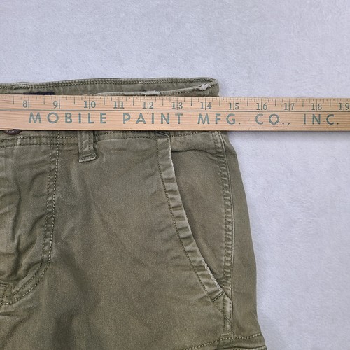 American Eagle Classic Cargo Shorts 28 Uomo Extreme Flex Verde Oliva Militare - Foto 7 di 17