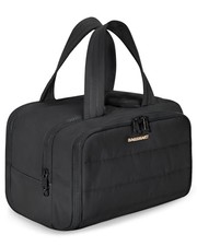 Travel Toiletry Bag, Lightweight Large Wide-open Travel Bag for Women, Black