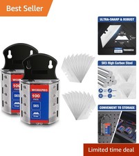200-Pack Utility Knife Blades with Dispenser, SK5 Steel Box Cutter, Standard ...