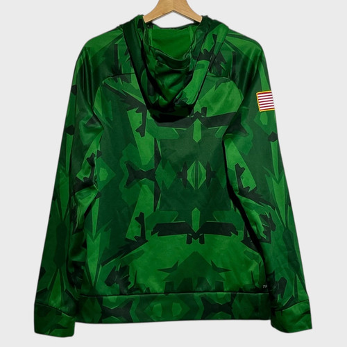 Nike Oregon Ducks Green Hyperspeed NCAA Football Camo Hoodie Sweatshirt Small S - Picture 2 of 4