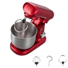 Uimoso 3 QT Electric Stand Mixer, 300W, 10-Speed Food Mixer with Bowl