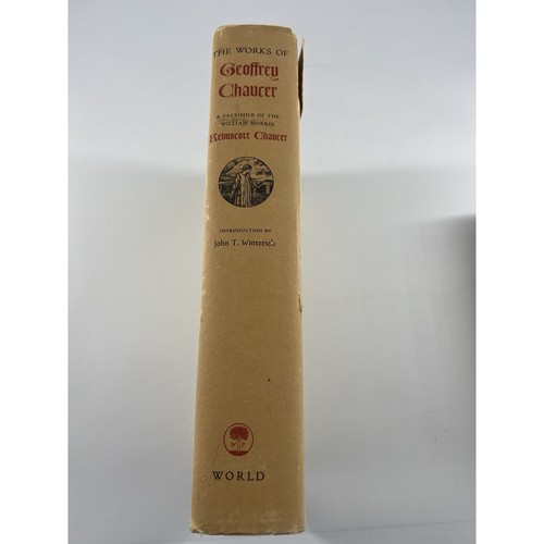 The Works Of Geoffrey Chaucer Hardcover, 1958 World Publishing Reprint Book - Picture 8 of 9