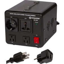 Dynastar Step Up Step Down Voltage Converter and Transformer, 110-220 to 22...