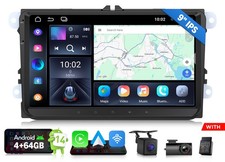 9"Android 14 Car Stereo for VW Golf Passat Wagon Wireless CarPlay GPS DSP 4 64GB
