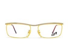 NOS Vintage LE CLUB Actif 1104 OR/AR 58-16 Eyeglasses Sunglasses ITALY Gold/Silv