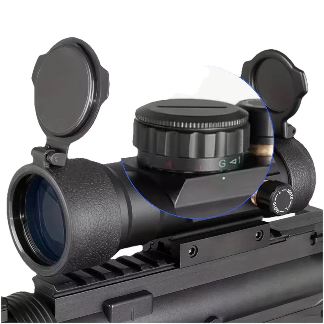 Tactical Aluminum Alloy 3x44 Red - Green Dot Rifle Scope, 11/20mm