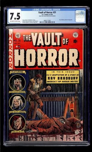 Vault of Horror #31 1953 CGC 7.5 VF- OW/W High Definition Scans**
