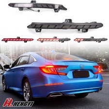 Somked Led Rear Bumper Reflector Tail Light Wdynamic For Honda Accord 2018-2020