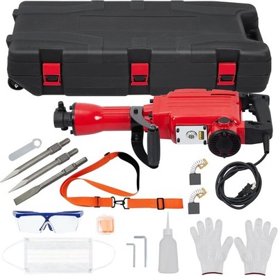 Demolition Jack Hammer Concrete Breaker 1700W/2200W Electric Hammer 2 Chisel Bit