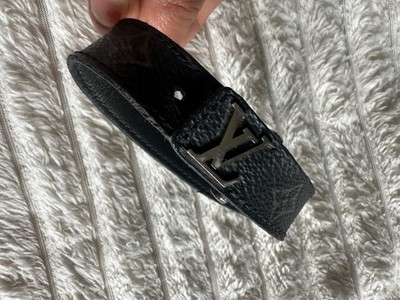 Louis Vuitton Monogram Eclipse LV Slim Bracelet | eBay