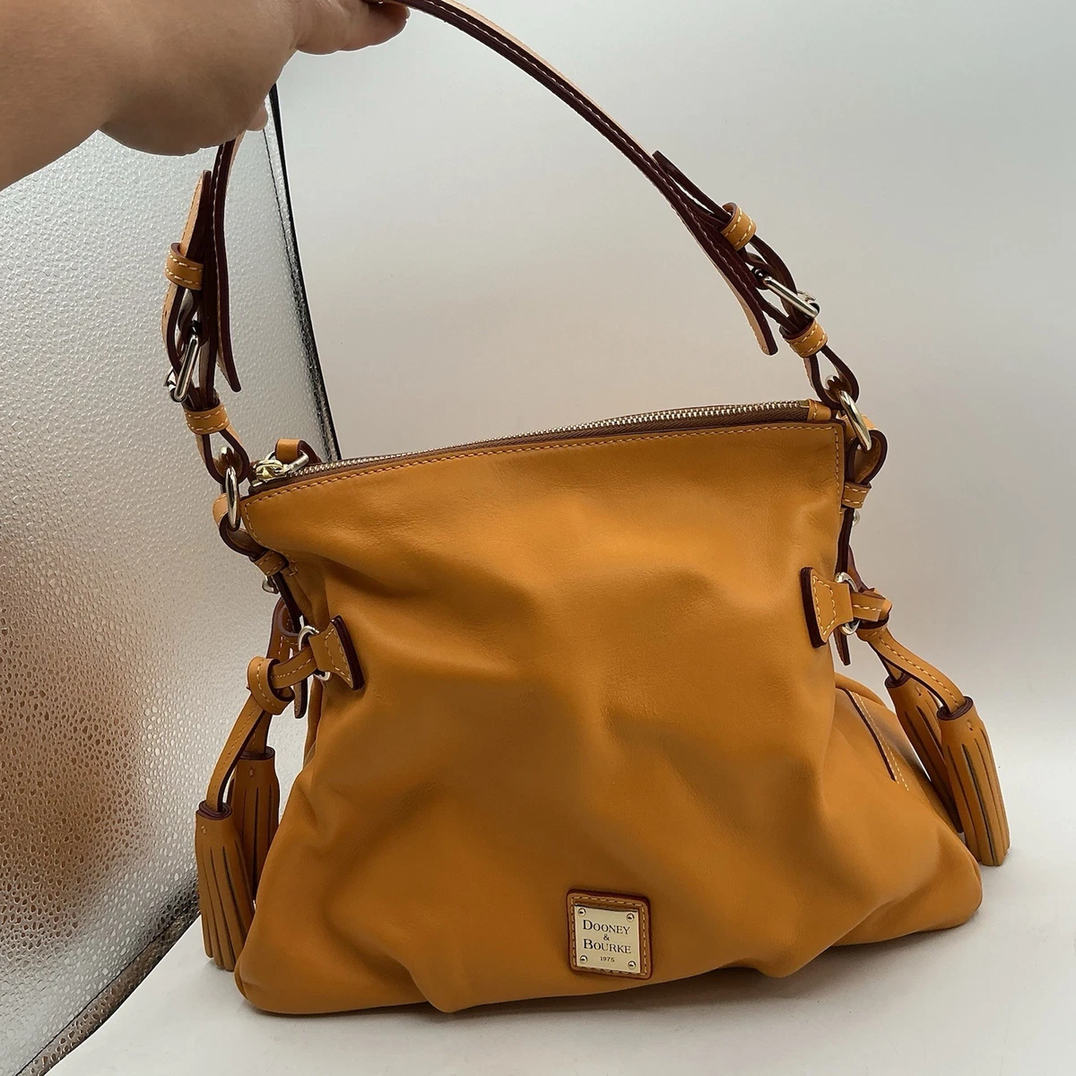 Dooney & Bourke Leather Exterior Yellow Bags & Handbags for Women