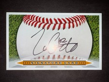 Zac Curtis, D-BACKS (2016 Debut) SIGNED 3x5 Index Card (HS)