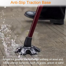 Cane Tip with 6 Support Rubber Foot for Walking Canes 3/4 Inch Shaft, Self-St...