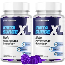 2 Pack Insta Surge XL Advanced Male Support Supplement InstaSurgeXL 120 Gummies