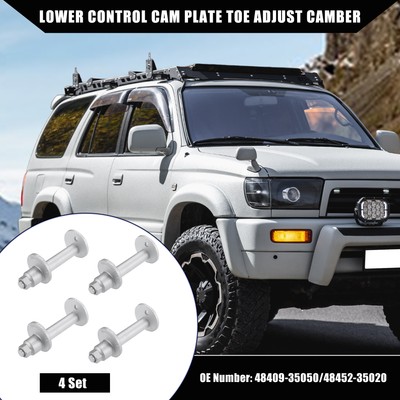 4 Sets Car Lower Control Cam Plate Toe Adjust Bolts for Toyota 4Runner 1995-2004