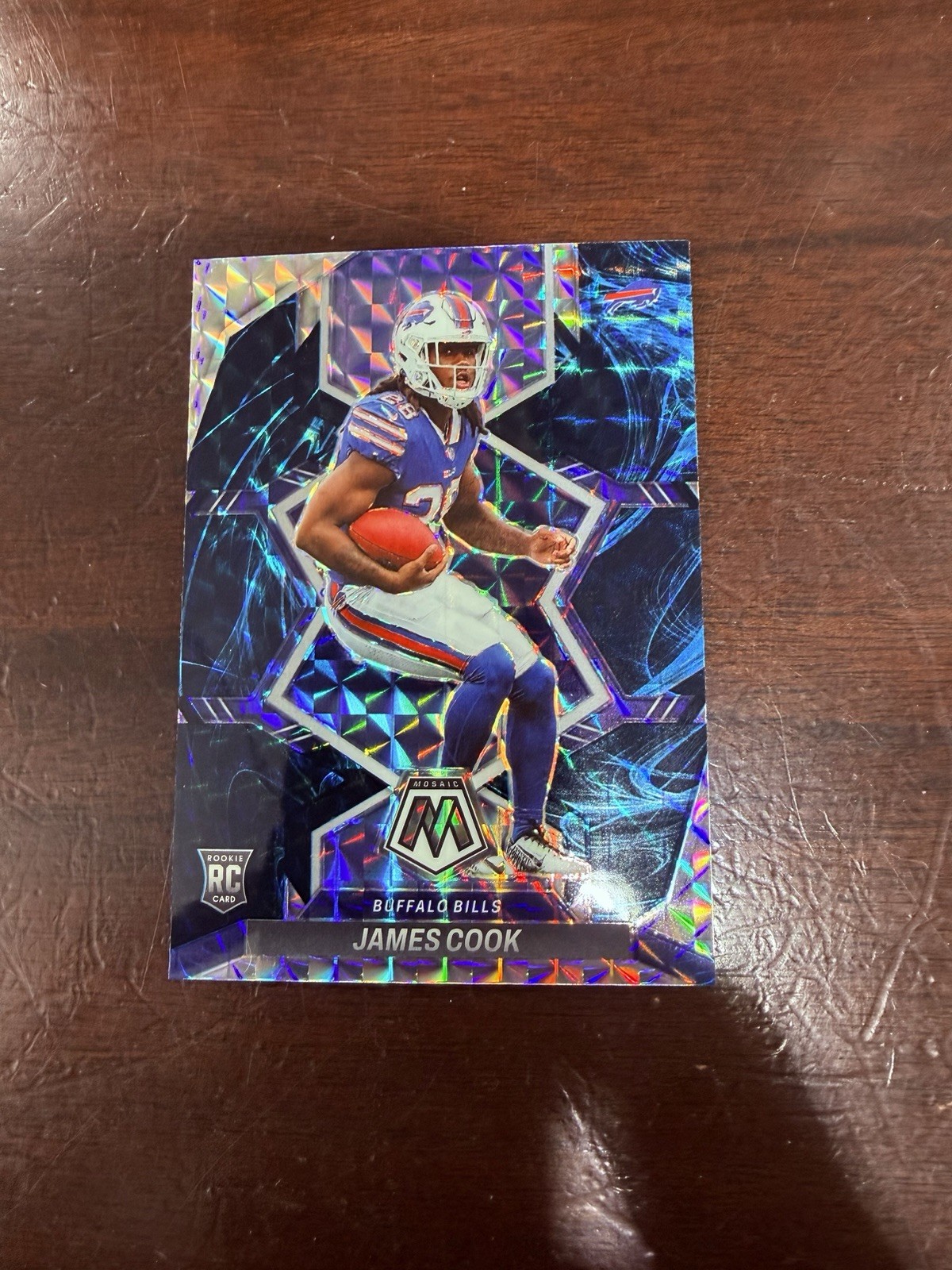 James Cook 2022 Panini Mosaic- Genesis Mosaic #309 Bills Rookie SP RC