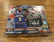 2019-20 Panini Spectrum NBA Factory Sealed Hobby Box ; 4 Autos! ; Zion, Ja, etc.