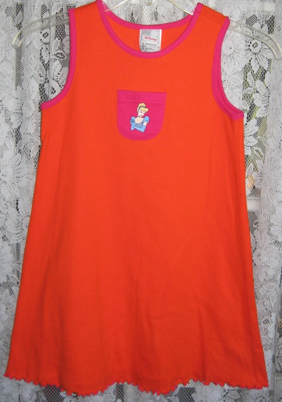 DISNEY CINDERELLA T SHIRT WEIGHT DRESS GIRL'S XS 4/5 NWT SHIP FREE TO U.S.
