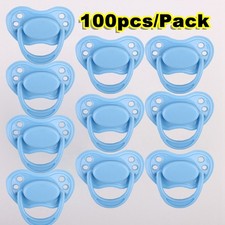 100 Magnetic Pacifiers Soother Nipples for Reborn Baby Dolls DIY Toys Accessory
