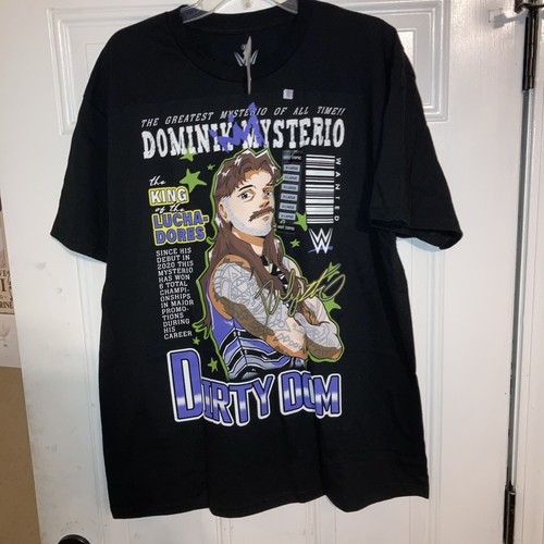 WWE Dirty Dominik Mysterio ‘Greatest Mysterio Of All Time’ Shirt XL  BRAND NEW - Afbeelding 1 van 8