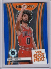 * COBY WHITE * 2019-20 HOOPS PREMIUM WE GOT NEXT BLUE REFRACTOR HOLO RC # 3