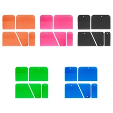 5 Pieces Generic PPF Squeegees TPU Squeegees Car Film Tool TPU Coating Scrapers