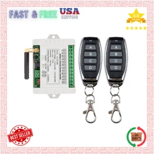 DC 12V 24V 36V 4CH. Remote Control Switch 433Mhz, 10A, Wireless for Garage Door.