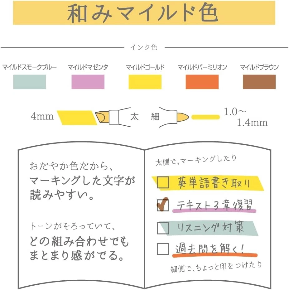 ZEBRA WKT7-5C-RC-N 1 штука (упаковка из 1), 5 цветов (мягкий мягкий цвет) - Изображение 3 из 4