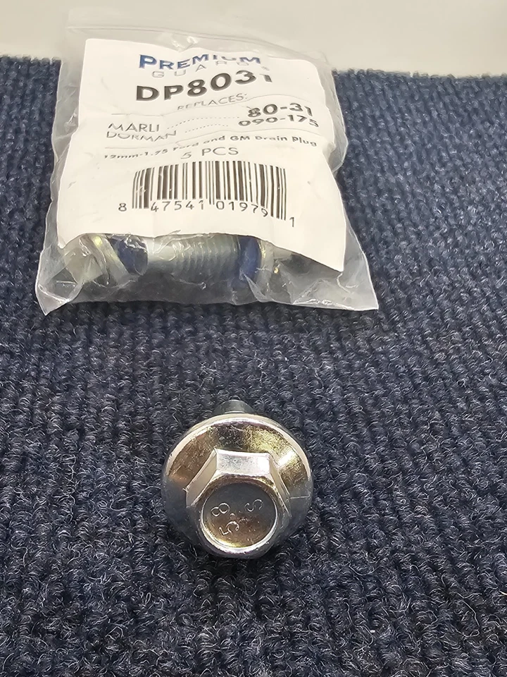 (5 PIEZAS) Premium Guard DP8031 tapón de drenaje de cárter de aceite para Ford Maverick 2024 Foto 4 de 4