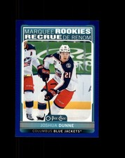 #540 Joshua Dunne Blue Jackets Marquee Rookies 2021-22 O-Pee-Chee Blue Border