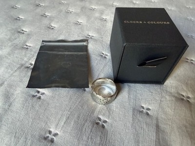 Clocks and Colours Ring Size 10 Sterling Silver NEW