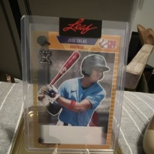 Leaf 2021 Pro Set Metal Jose Salas Rookie Pre-production Proof 1/1 #PA-JS1