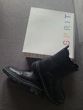 Esprit Schuhe Boots Sneaker Halbschuh Chelsea Stiefeletten Damen 40 Schwarz