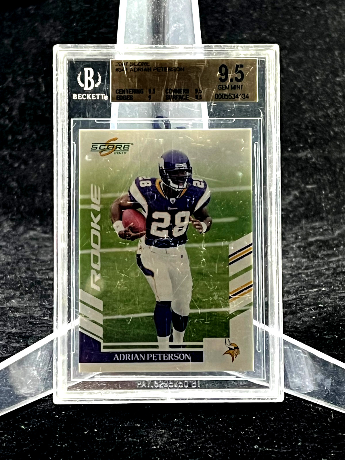 Adrian Peterson Score Select Inscriptions #341 Base