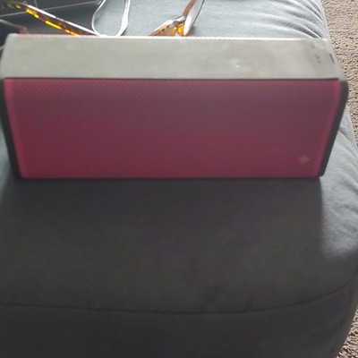 Jawbone Mini Jambox Portable Bluetooth Speaker Pink Black Rectangular