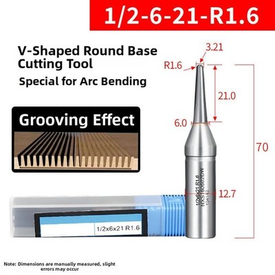 V-Groove Slotter for Woodworking with Carbide Tips and Smooth Edge Finish