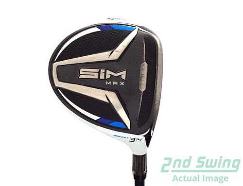 TaylorMade SIM MAX Fairway Wood 3 Wood 3W 14° Graphite Stiff Right 43.5in