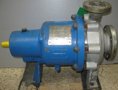 KLAUS-UNION STAINLESS STEEL SEAL LESS PUMP FLANGED MODEL: SLM-ANST-3X1.5X8-130S