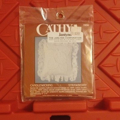 Cathy Needlecraft Candlewicking Strawberry Sachet Kit 7856 Flowers & Plants