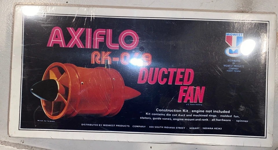 Vintage Midwest AXIFLO RK-049 Ducted Fan Kit Rare New Sealed - Image 4 of 4