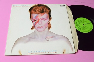 DAVID BOWIE LP ALADDIN SANE INTS 5067 UK 1981 GREEN LABEL !!
