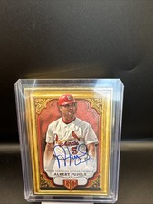 2024 Topps Gilded Albert Pujols Gallery Of Gold Auto 5/5 Jersey # 1/1 On Card